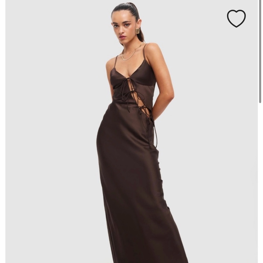 Lioness Chocolate Brown Maxi Dress